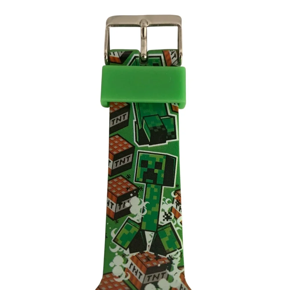 Minecraft Kids Digital Watch Creeper Green LED‎ Accutime Watch